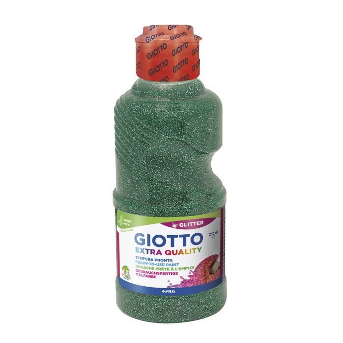 Tempera GIOTTO 250ML glitter verde