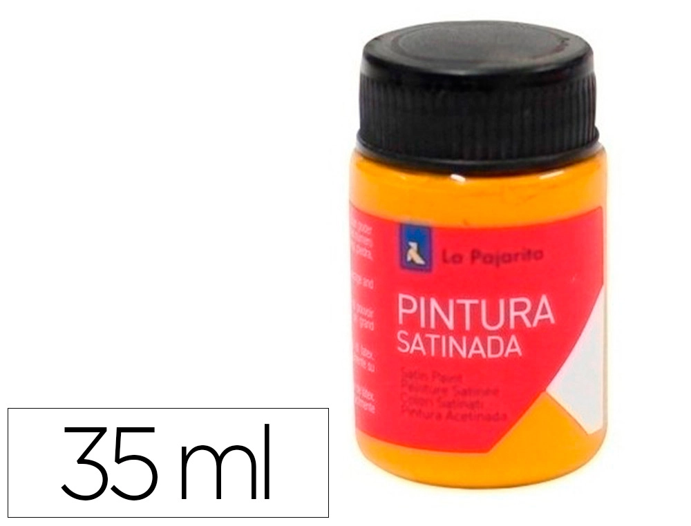 Pintura latex LA PAJARITA satinada l-31 bote 35 ml calabaza