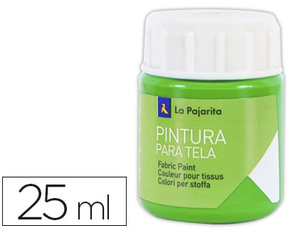 Pintura para tela LA PAJARITA verde primavera 25 ml