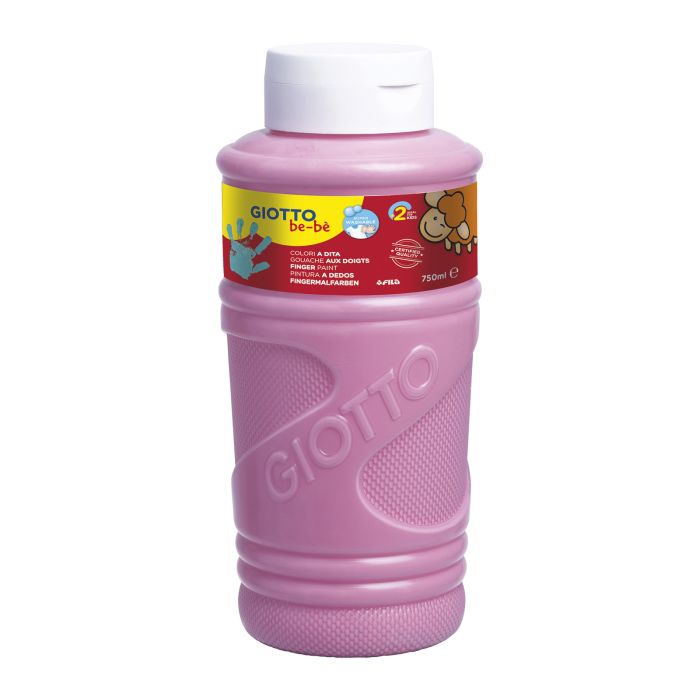 Pintura dedos giotto be-be 750ML rosa