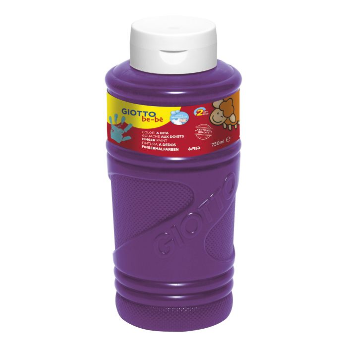 Pintura dedos giotto be-be 750ML violeta