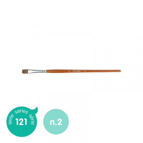 Pincel escolar plano serie 121, nº 2 MILAN 412102