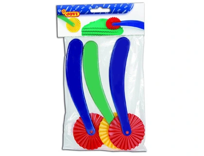 Accesorios modelaje JOVI cortadores plastico 3 unidades