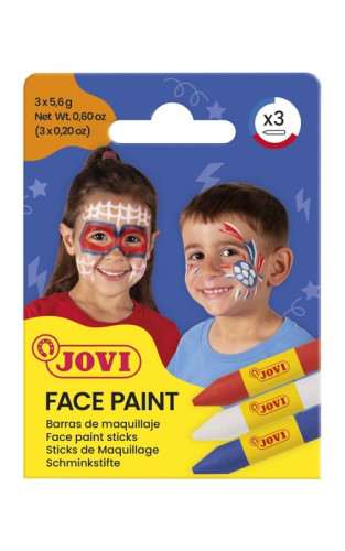 Set maquillaje face paint estuche de 3 barras adventure JOVI 175AD