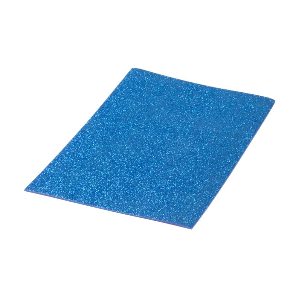 Lamina goma eva purpurina biodegradable 40X60CM azul
