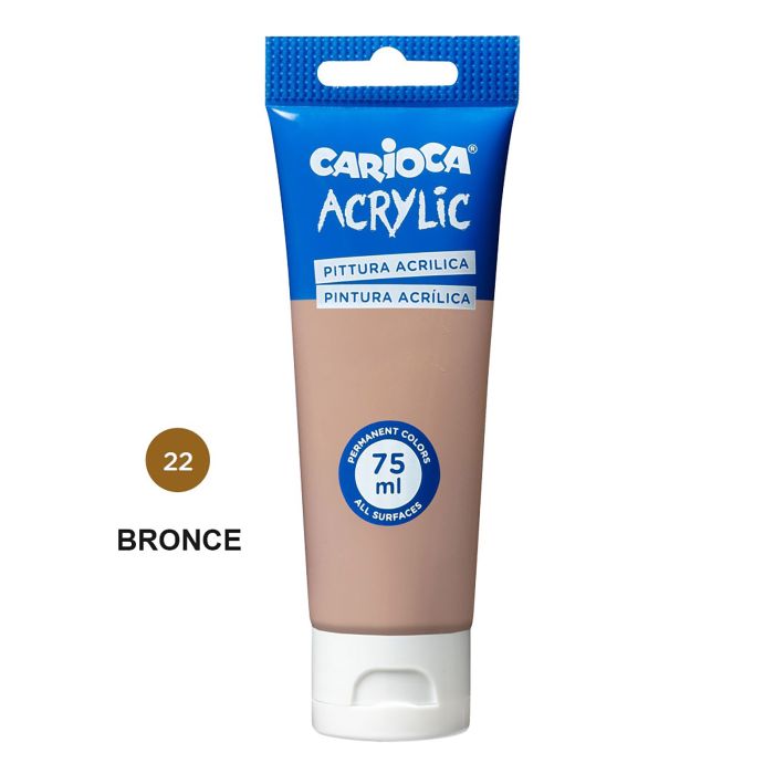 Pintura acrilica carioca 75ML bronce