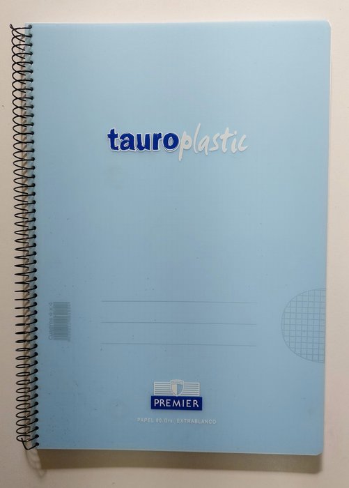 Bloc tauroplastic fº 80H 90GR cuad.4X4 azul pastel