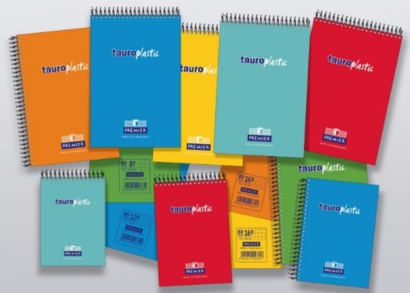 Bloc tauroplastic fº 80H 90GR pauta 2, 5 azul oscuro