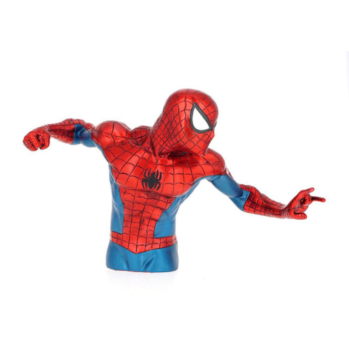 Hucha busto spider man px versión metálica 20 cm monogram redstring 67963