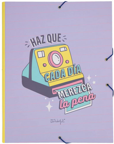 Carpeta separadora - haz que cada día merezca la pena mr wonderful WOA11105ES