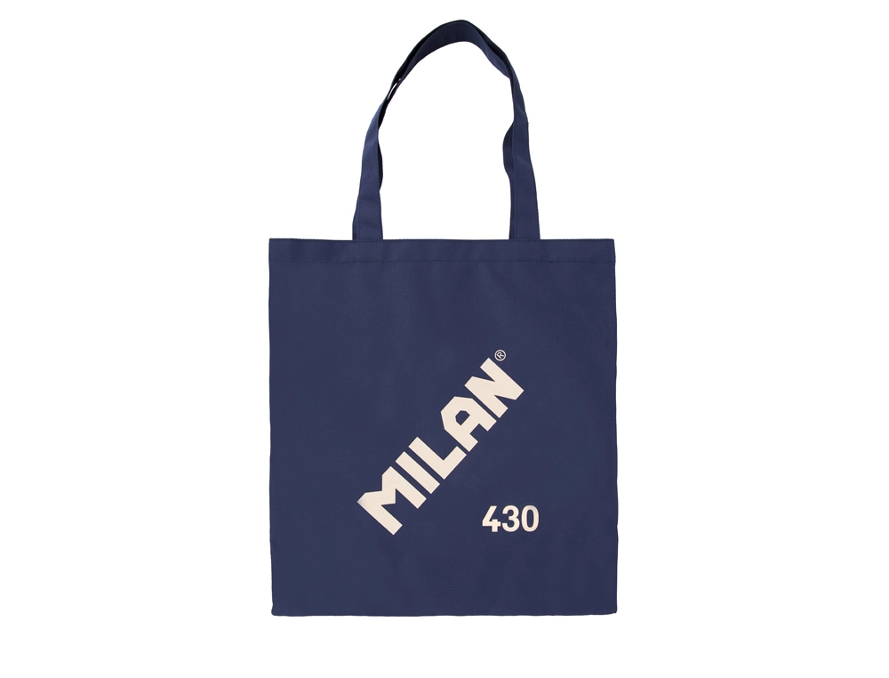Bolsa con asas milan tote bag serie 1918 color azul marino 380X410 mm