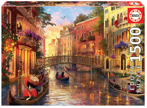 Educa sunset in venice puzzle rompecabezas 1500 pieza(s)