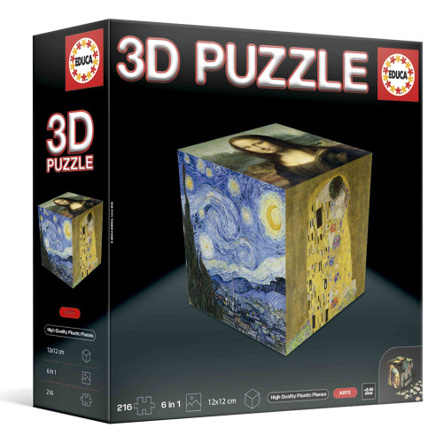 Puzzle cubo 3D arte educa borras 20123