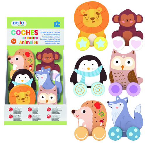Cochecitos de animales de madera - a partir de 1 año dohe 64002