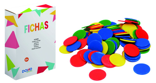 Caja fichas de varios colores - a partir de 6 años dohe 1009