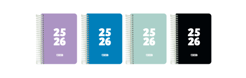 Agenda escolar 2025-2026 teens tapa plastico 8º dia pagina enri 400195412