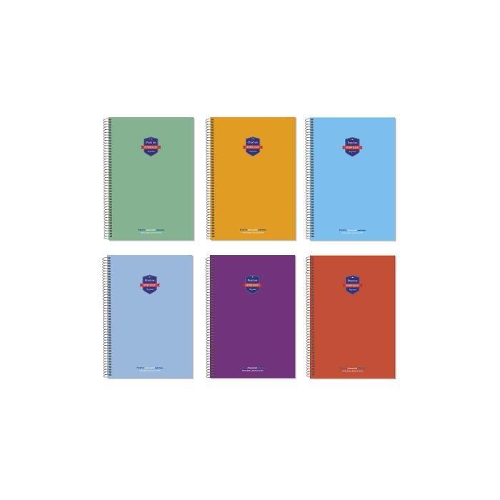 Bloc praxton polipropileno cuarto 90G 80H horizontal surtido