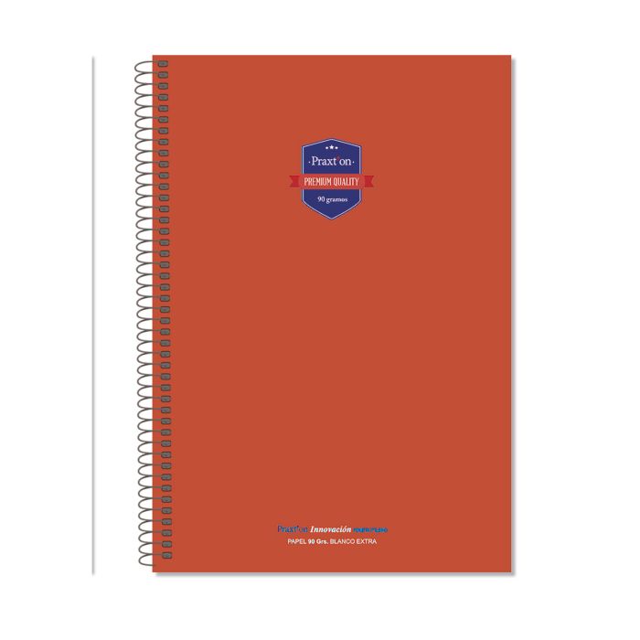 Bloc praxton polipropileno folio 90G 80H 4X4 rojo