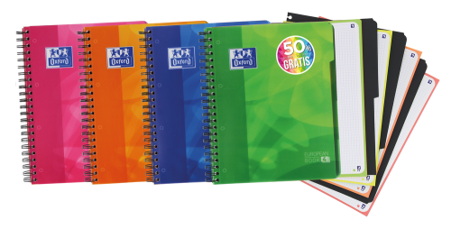 Oxford 400027277 cuaderno y block A4+ 120 hojas colores surtidos