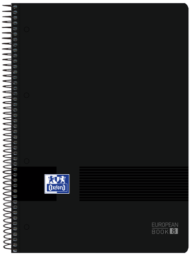 Oxford 400088489 cuaderno y block 160 hojas negro