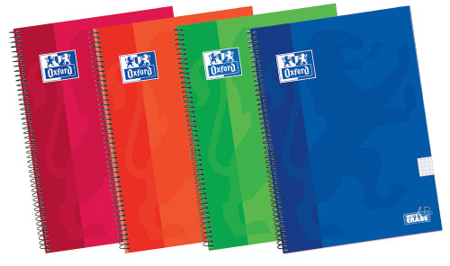 Oxford 100430151 cuaderno y block 80 hojas colores surtidos