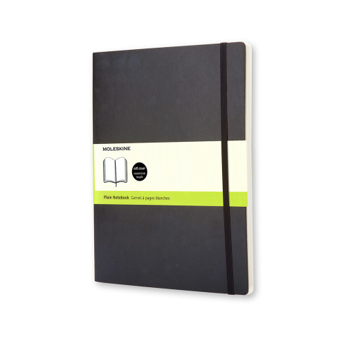 Libreta clasica tapa blanda negra xl (19X25CM) lisa moleskine QP623