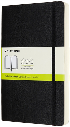 Libreta clasica mayor grosor negra l (13X21CM) lisa tapa blanda moleskine QP618EXP