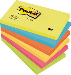 100 hojas notas adhesivas 76X127MM colección energetic 655-tfenn post-it 7100172314