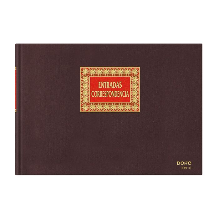Libro contabilidad dohe entrada correspondencia 09910 folio apaisado 100H