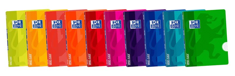 Libreta openflex A5 48H cuad.4X4 colores
