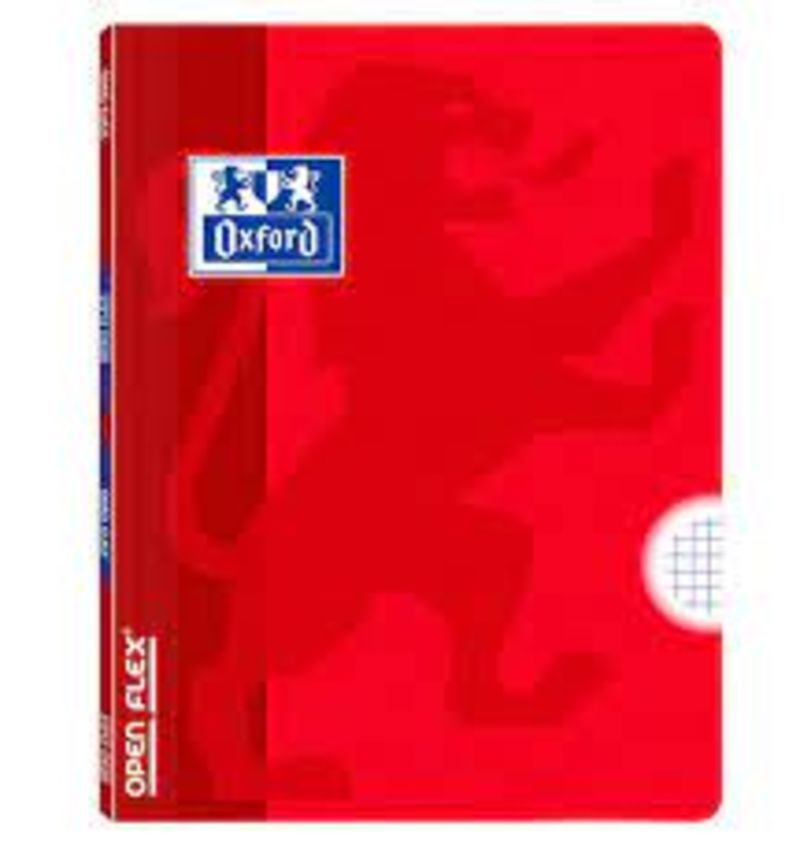 Libreta openflex A4 48H cuad.4X4 rojo