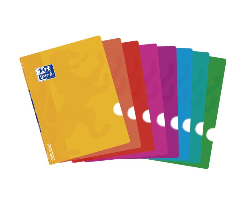 Libretas grapadas openflex school A5+ liso surtido