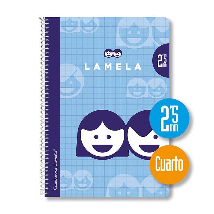 Bloc lamela espiral cuarto 70G 40H 2,5MM surtido