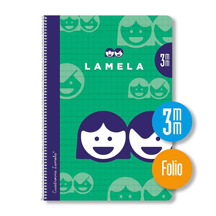 Bloc lamela espiral folio 70G 80H 3MM surtido
