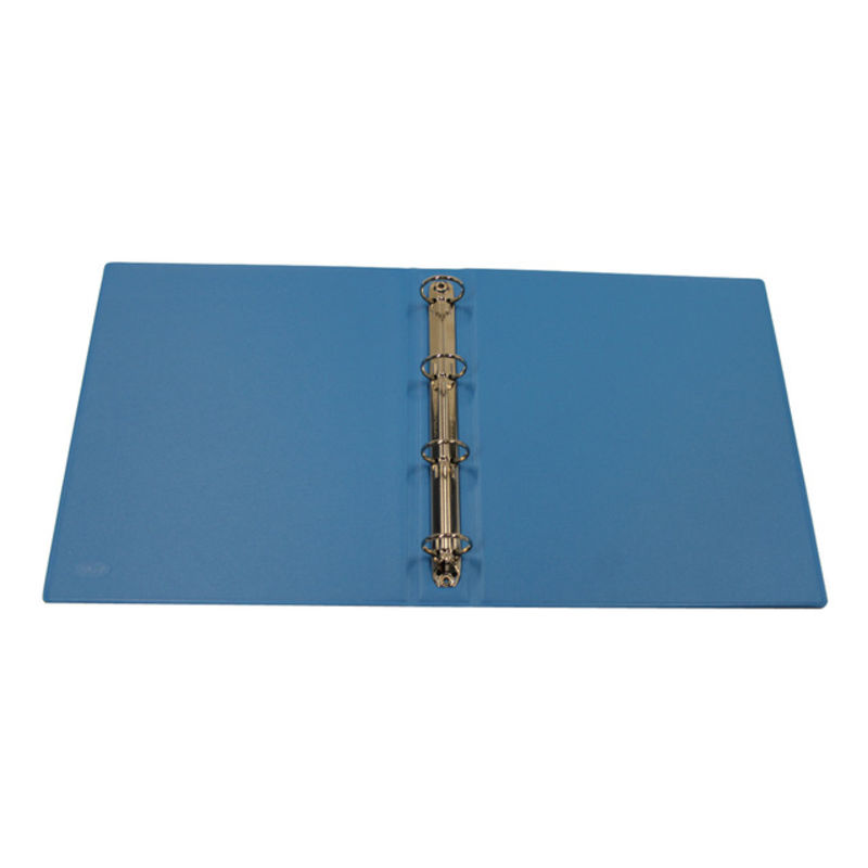 Carpeta 4 anillas 4º 25MM pvc escolar celeste