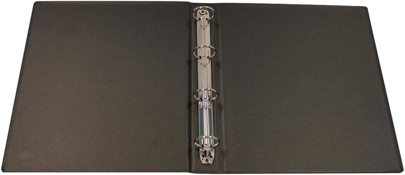 Carpeta 4 anillas 4º 25MM pvc escolar negro