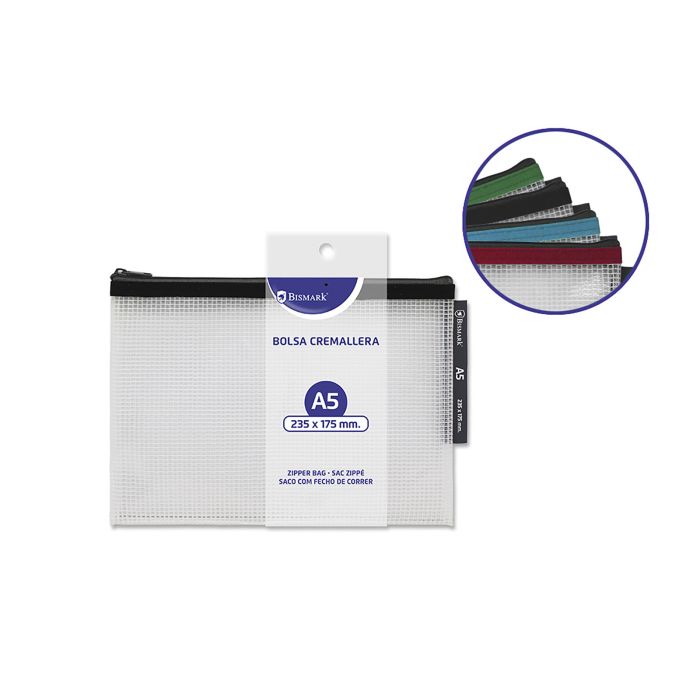 Bolsa zipper bismark eva A5 surtido