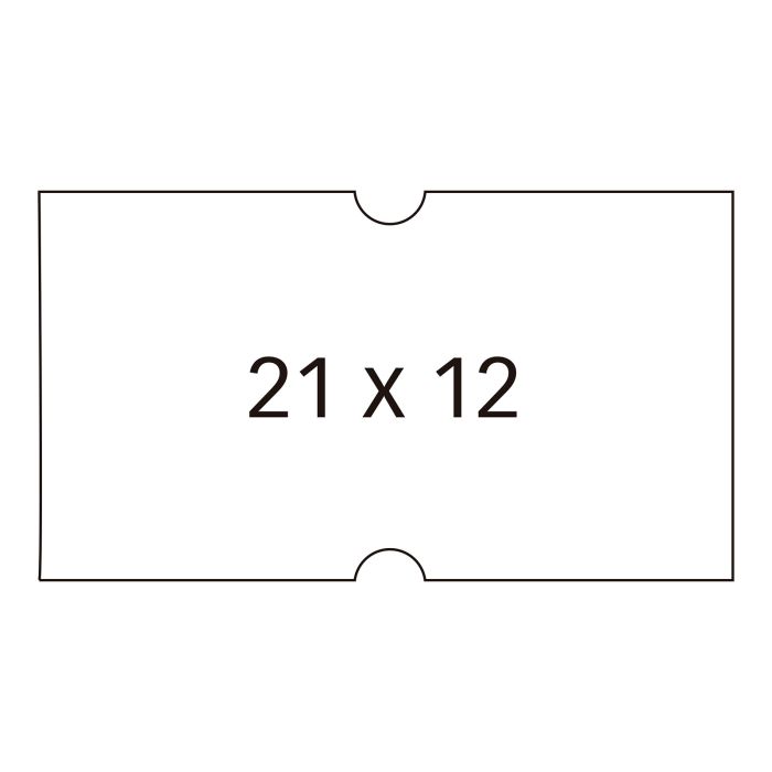 Rollo etiquetadora apli removible 21X12 blanco paquete 6UD