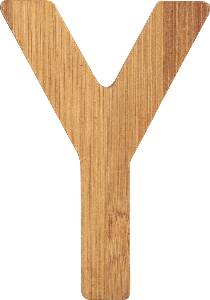 Abc letras de bambú y