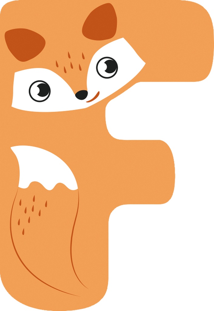 Letras de madera para la habitación infantil f