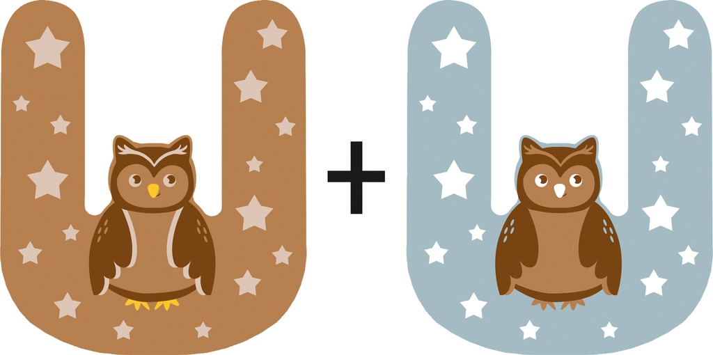 Letras de madera para la habitación infantil u