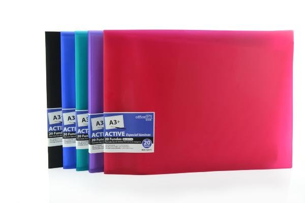 Carpeta 20 fundas active horizontal A3+