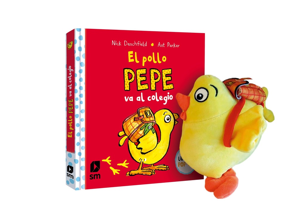 Pack El pollo Pepe va al colegio con muñeco