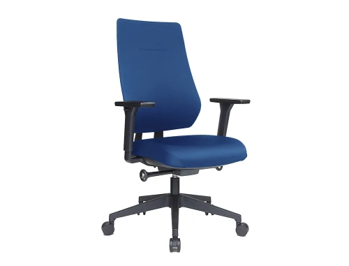 Silla de oficina sincro con ajuste adaptativo del respaldo. color azul/negro rocada 934-3