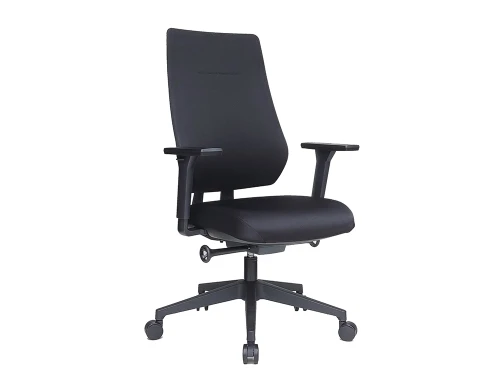 Silla de oficina sincro con ajuste adaptativo del respaldo. color negro rocada 934-4