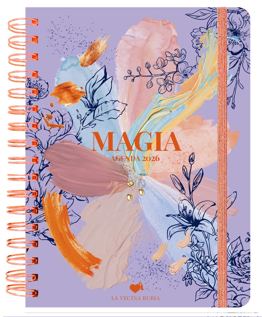 Agenda anual semanal 2026 La Vecina Rubia