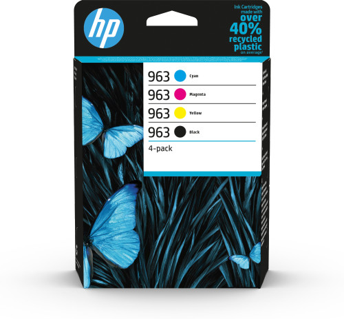[6ZC70AE] Hp paquete de 4 cartuchos de tinta original 963 negro/cian/magenta/amarillo