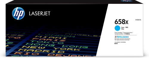 [W2001X] HP cartucho de tóner original laserjet 658X cian de alta capacidad