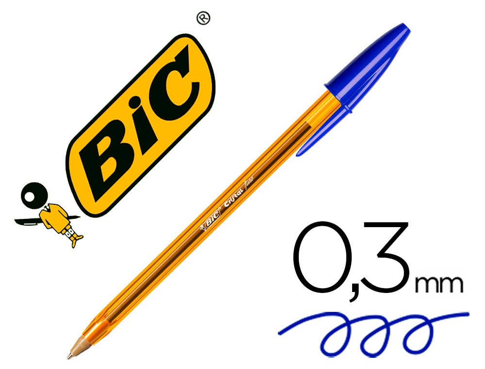 [872730] Boligrafo BIC cristal fine 0,8 mm azul