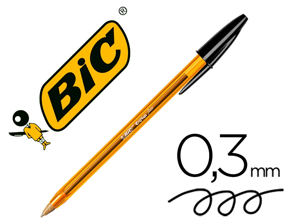 [872731] Boligrafo BIC cristal fine 0,8 mm negro